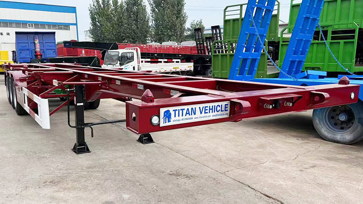 40 Foot Container Chassis Price | New Tri Axle Intermodal Container Chassis for Sale