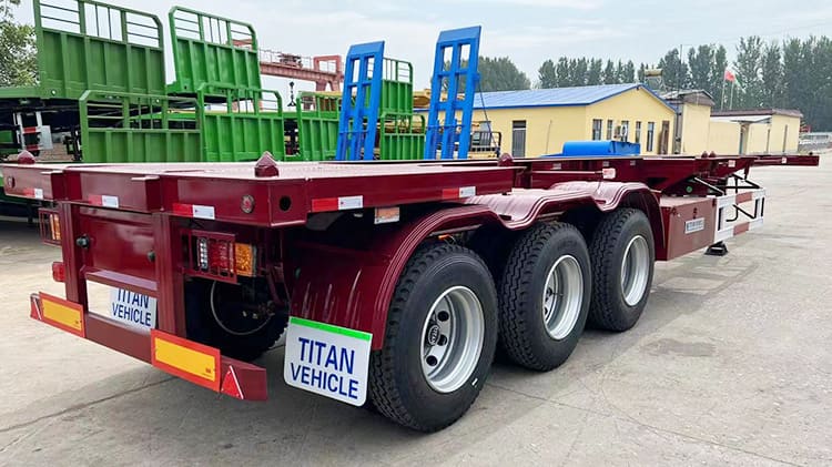 40 Foot Container Chassis Price | New Tri Axle Intermodal Container Chassis for Sale