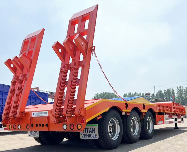 Tri Axle 80T Truck Trailer Low Bed for Sale Price