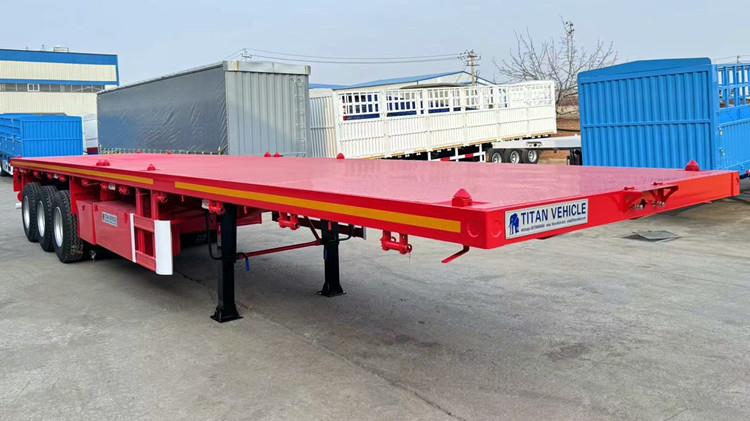 Flatdeck Trailer - Flat Deck 3 Axle 40 Foot Container Trailer