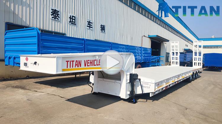 Tri Axle Low Bed Trailer for Sale 50 Ton 70Tons