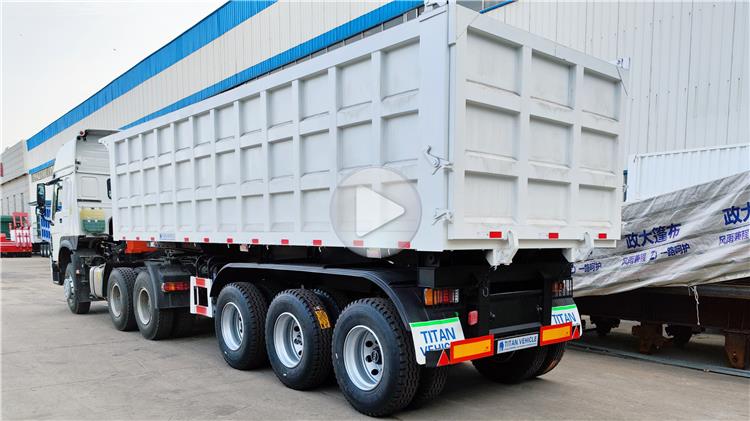 Triple Axles 60 Tonne Semi End Dump Trailer Capacity for Sale