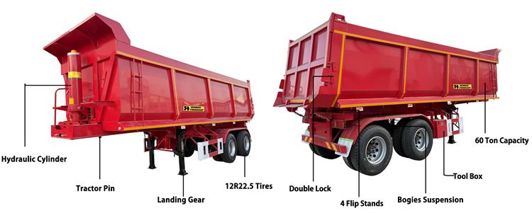 Henred Fruehauf Dump Trailer for Sale Near Me In Harare