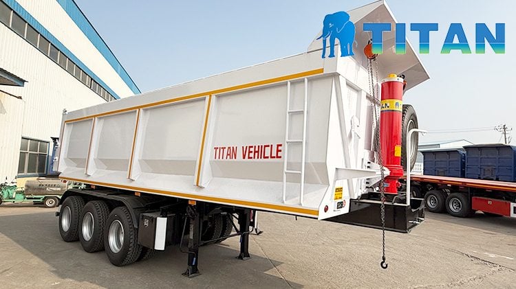 Tri Axle Hydraulic End Dump Trailer for Sale Prices in Jamaica