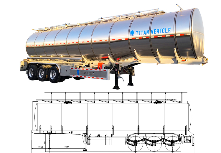 3 Axle Stainless Steel Petrol Tanker Trailer for Sale Price in Tanzania