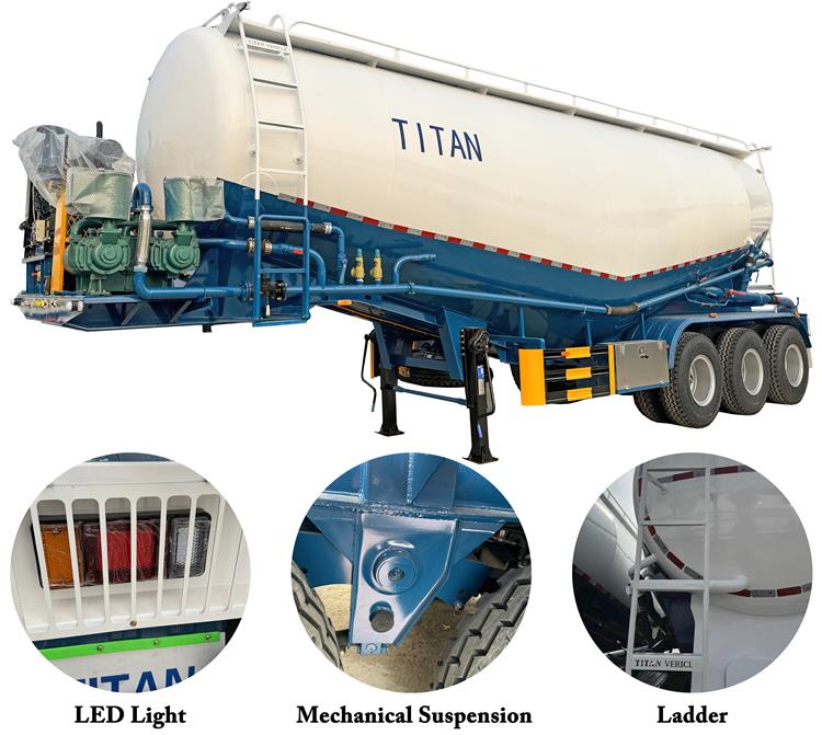 Dry Bulk Cement Tanker for Sale In Zimbabwe - Silo Trailer