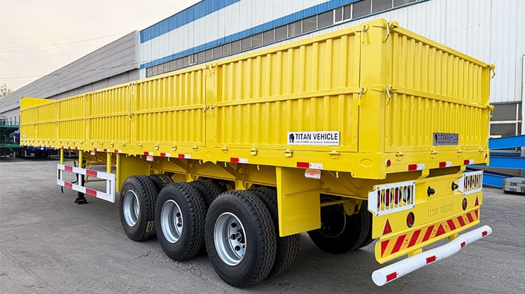 Tri Axle Flatbed Dropside Board Semi Trailer for Sale in Zimbabwe