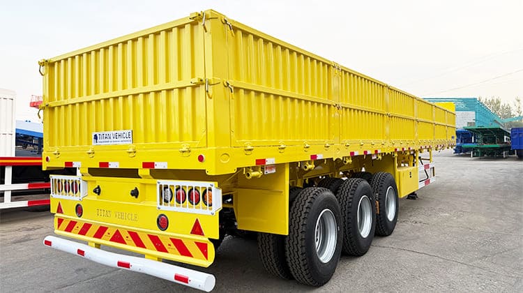 Tri Axle Flatbed Dropside Board Semi Trailer for Sale in Zimbabwe
