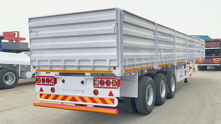 Bulk Cargo Sidewall Semi Trailer Price | Grain Trailer for Sale in Zimbabwe