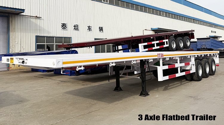 Tri Axle Flatbed Semi Trailer for Sale in Harare Zimbabwe