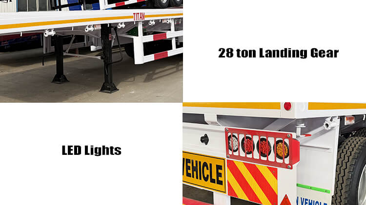 Tri Axle Flatbed Semi Trailer for Sale in Harare Zimbabwe