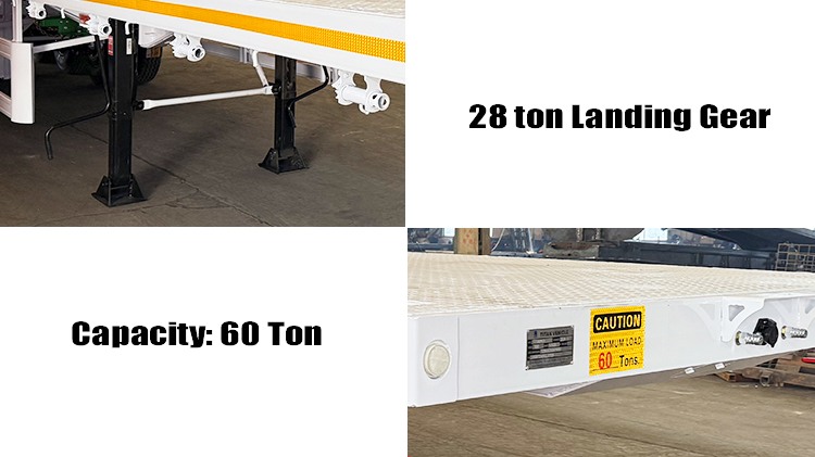 Tri Axle 40 Ft Semi Flat Bed Trailer for Sale Near Me in Guyana