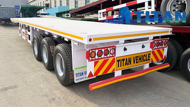 Tri Axle 40 Ft Semi Flat Bed Trailer for Sale Near Me in Guyana