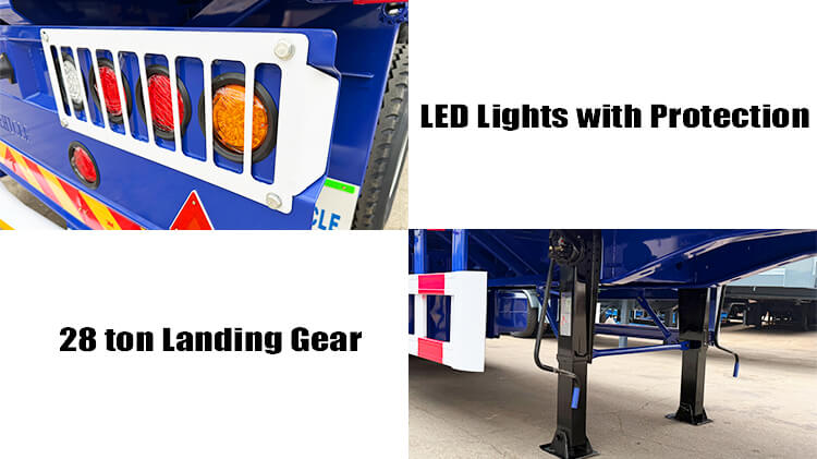 Tri Axle 40 Foot Heavy Duty Flatbed Trailer for Sale Price in Guyana