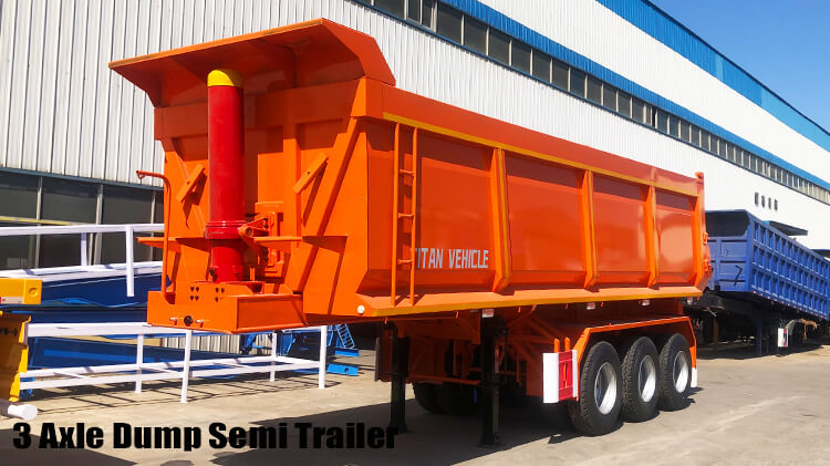 Triple Axle Semi Dump Trailers for Sale Near Me Price in Guyana