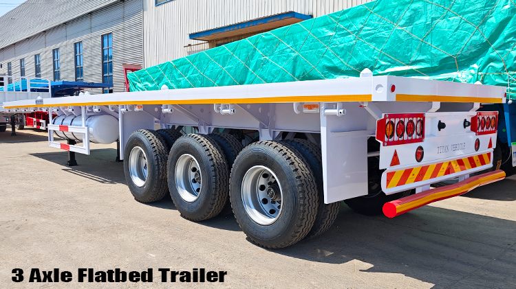 40 Ft Tri Axle New Flatbed Trailer for Sale Near Me in Nigeria