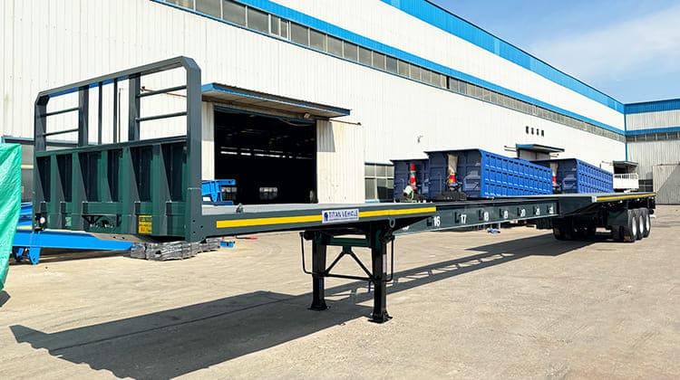 Tri Axle Telescopic Trailer | Extendable Flatbed Trailer for Sale in Nigeria Abuja