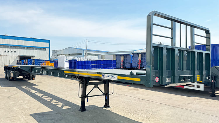 Tri Axle Telescopic Trailer | Extendable Flatbed Trailer for Sale in Nigeria Abuja