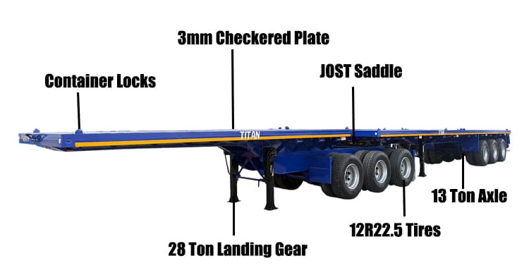 Flatbed Superlink Trailer for Sale in Ghana