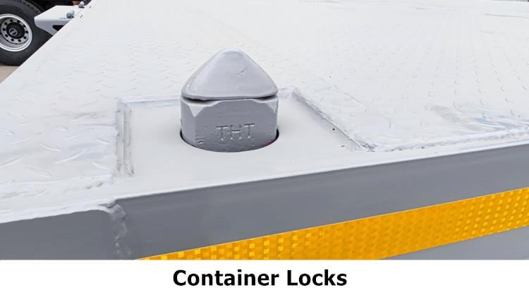 40 Foot Container Flatbed Tri Axle Flat Deck Trailer for Sale in Tanzania