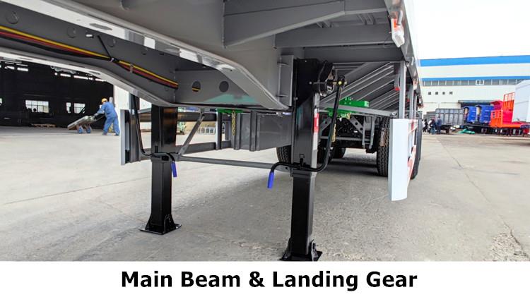 40 Foot Container Flatbed Tri Axle Flat Deck Trailer for Sale in Tanzania