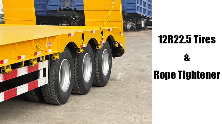 Tri Axle Lowbed Truck Trailer Price for Sale in Mali