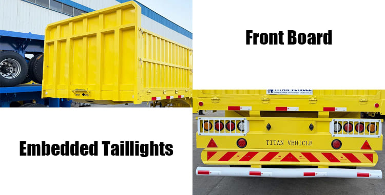 Tri Axle Cargo Sidewall Semi Trailer for Sale in Angola