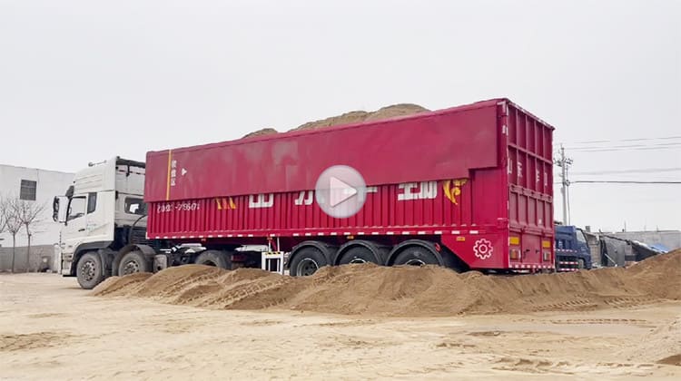 New Design Belt Dump Semi Trailer