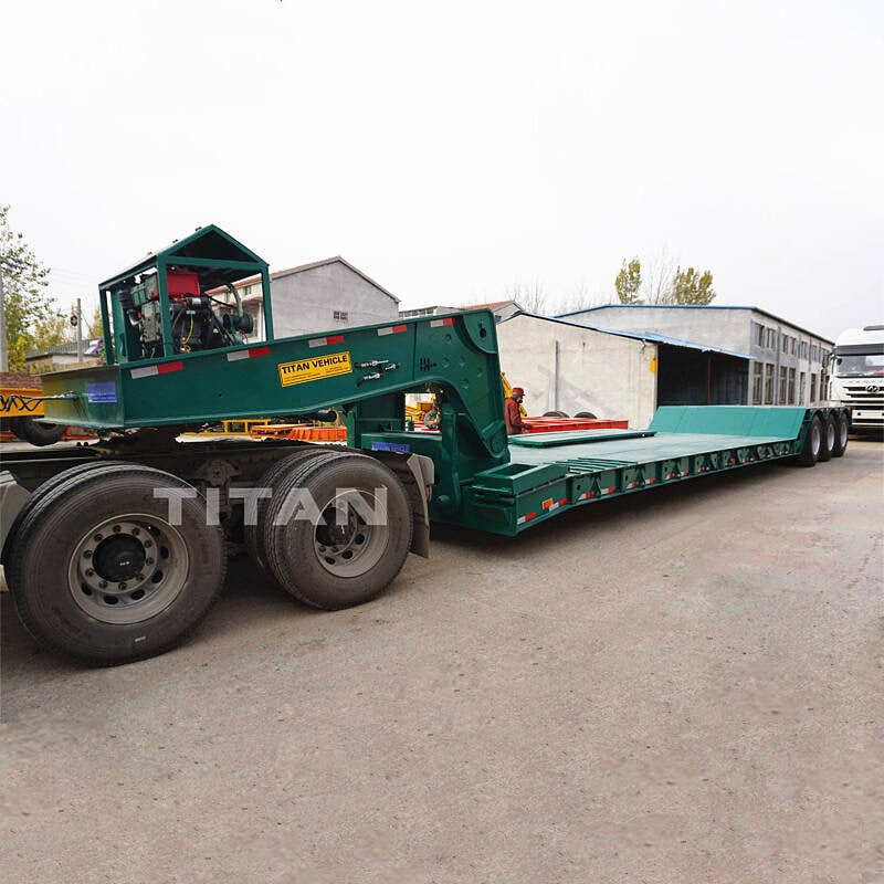 3 Axle 60T Gooseneck Lowboy for Sale