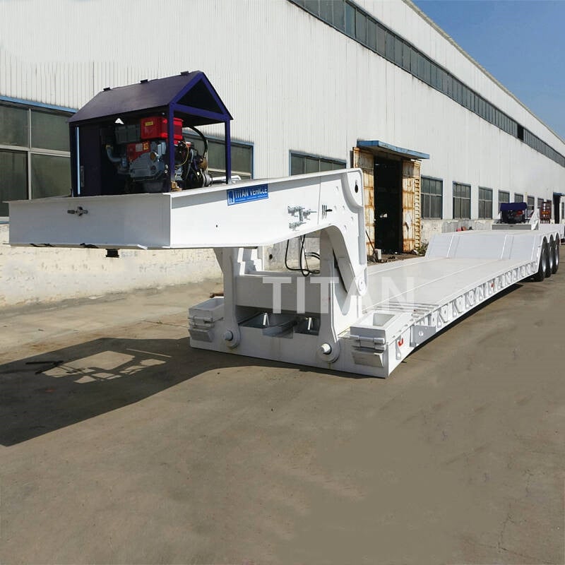 60 Ton Detachable Gooseneck Lowbed Trailer