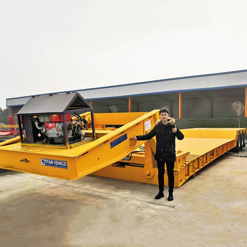 60T Gooseneck Lowboy Trailers for Sale