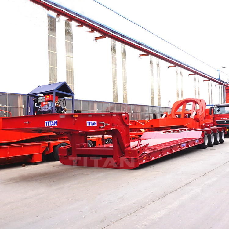 4 Line 8 Axle Hydraulic Detachable Gooseneck Trailer