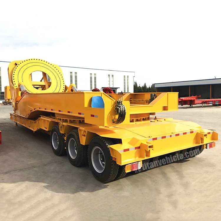 3 Line 6 Axle Wind Turbine Transportation Trailer