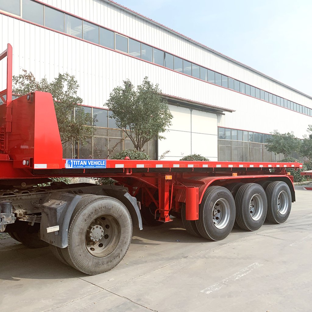 60 Tons Flatbed Tipper Chassis