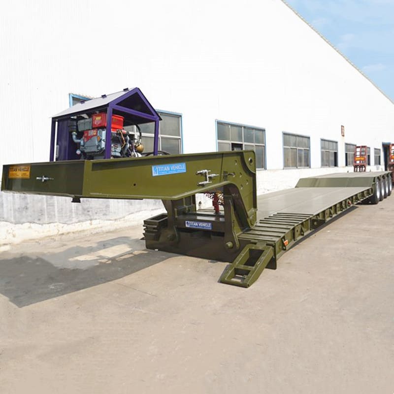 4 Axle Gooseneck Lowboy Trailer