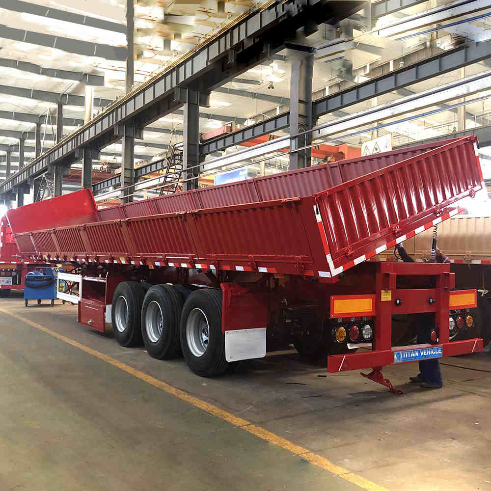Tri Axle Side Dump Semi Trailer