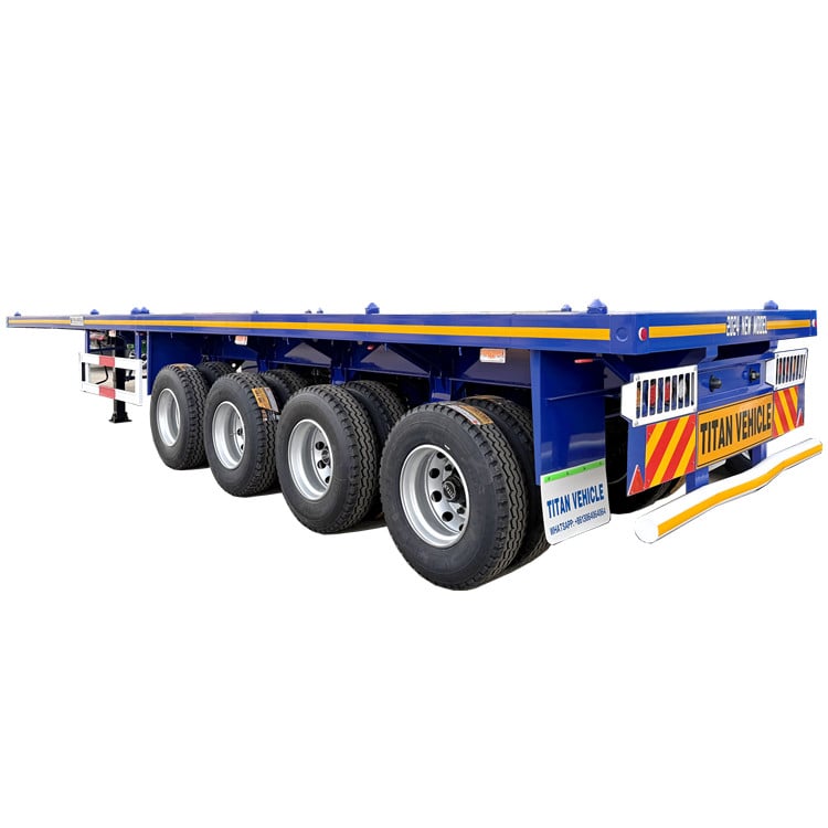 80 Ton 4 Axle Flatbed Trailer