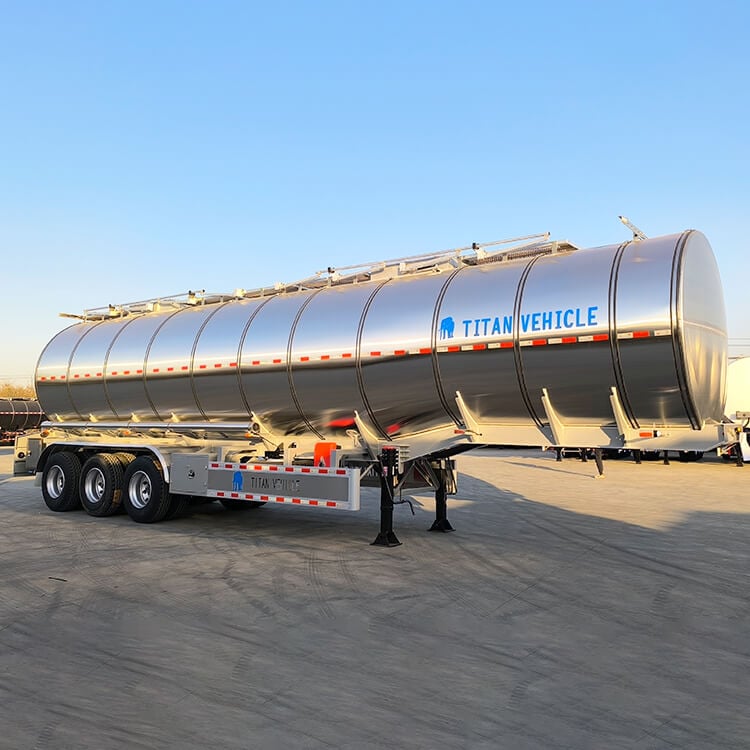 3 Axle Stainless Steel Petrol Tanker Trailer 