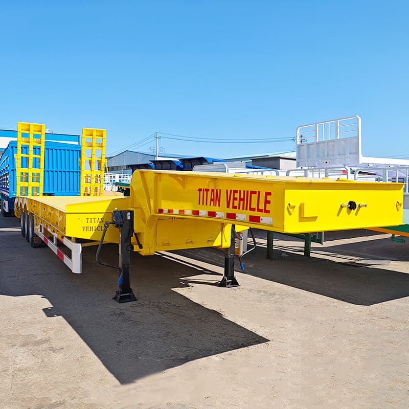 Tri Axle 50 Ton Semi Lowbed Trailer